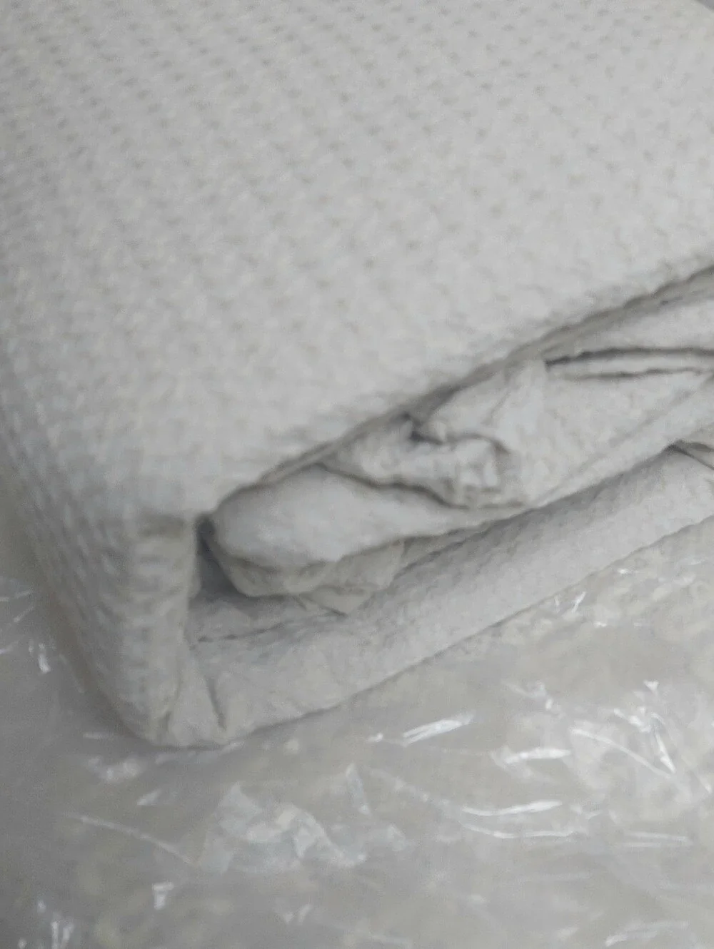 Quince 100% Organic Cotton Waffle Light Gray Duvet Cover! King/ Cal King  (741)